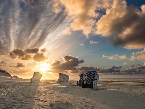 Strandkörbe am Spiekerooger Strand