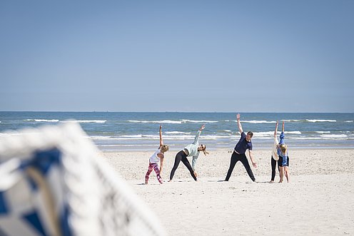 Strandsportgruppe am spiekerooger Strand 