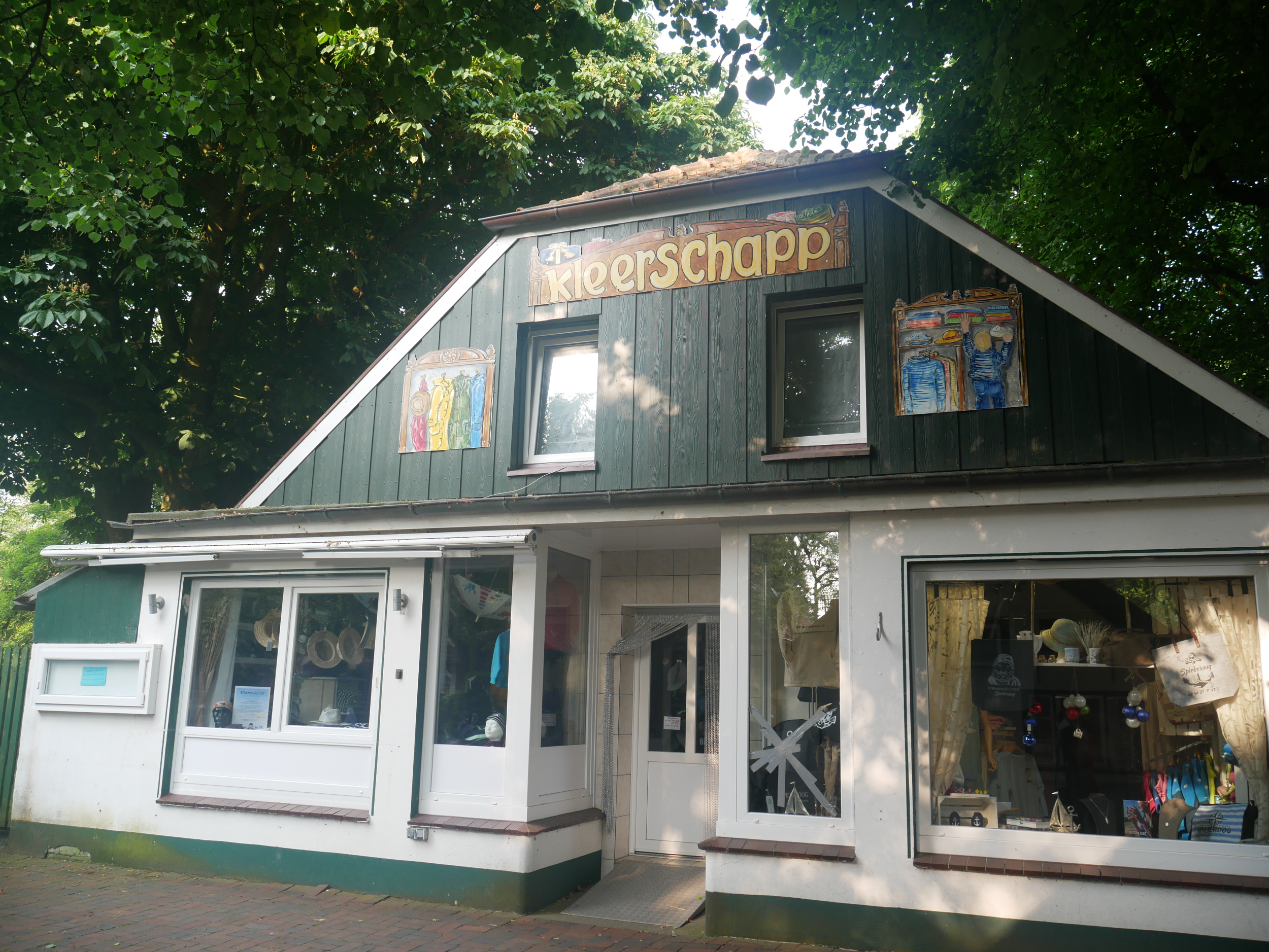 Das Geschäft Kleerschapp auf Spiekeroog.