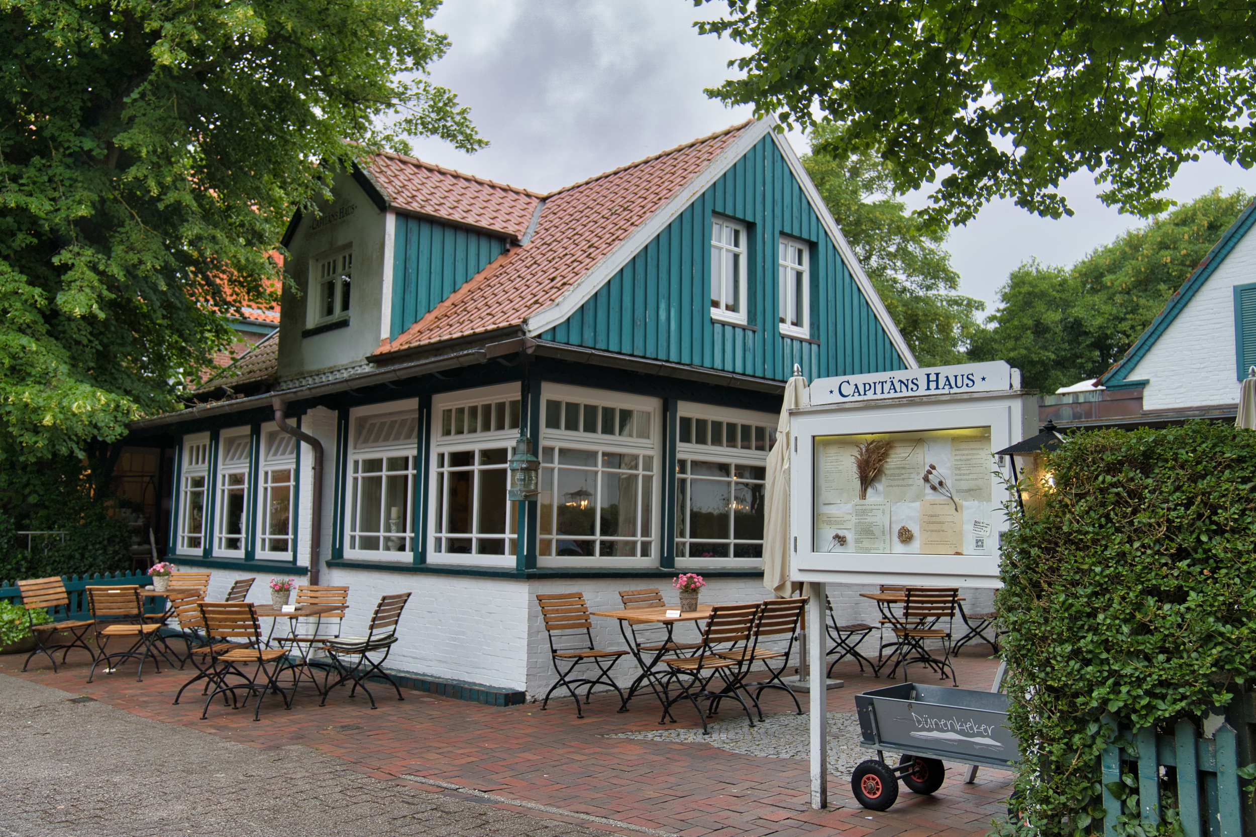 Das Restaurant Capitänshaus auf Spiekerogg.