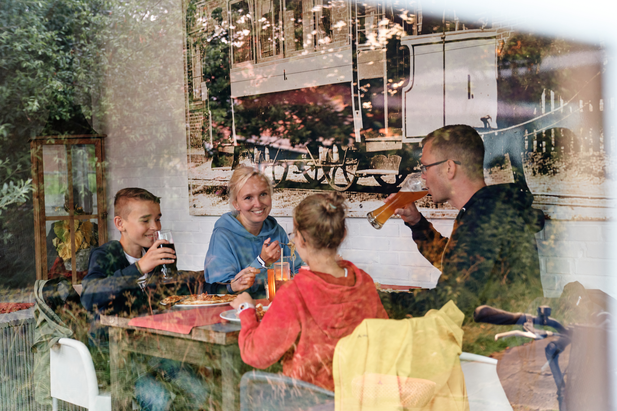 Das Restaurant Pizzabar Bahnhof auf Spiekeroog.