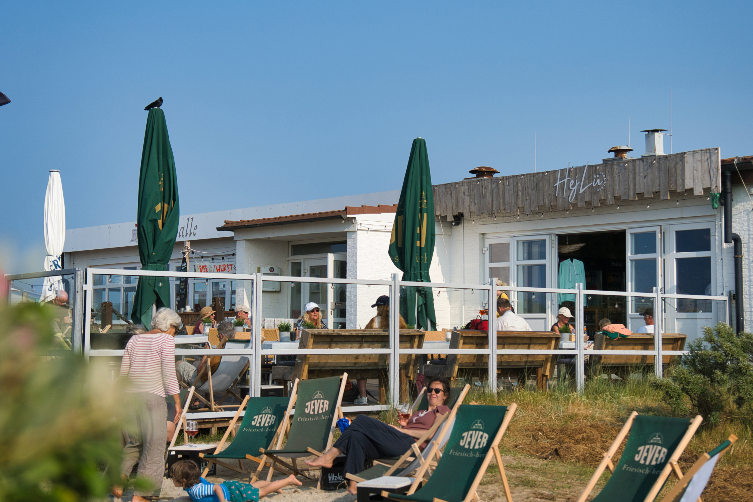 Die Strandbar HeyLü auf Spiekeroog.