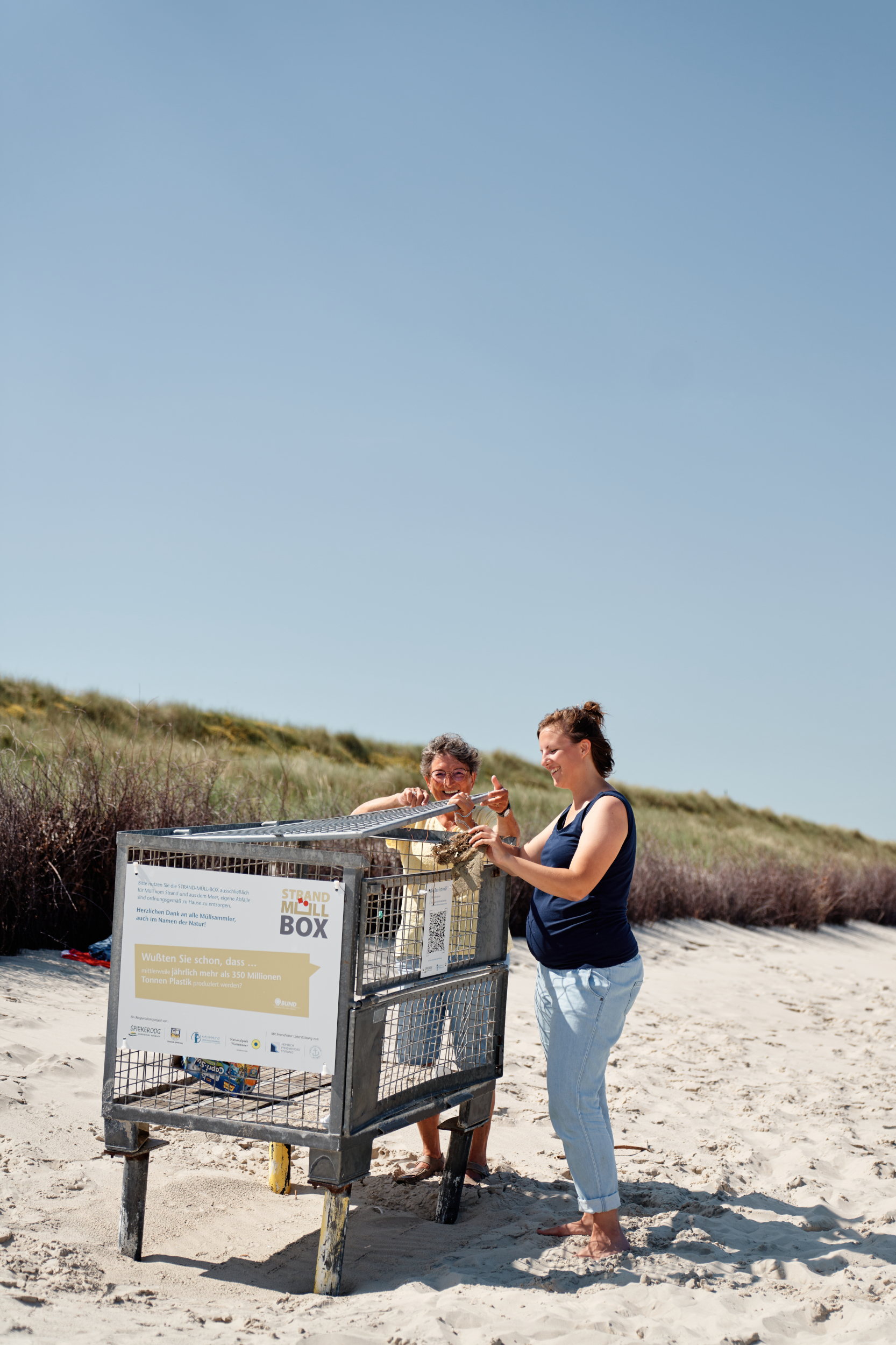 Strandmüllbox auf Spiekeroog 