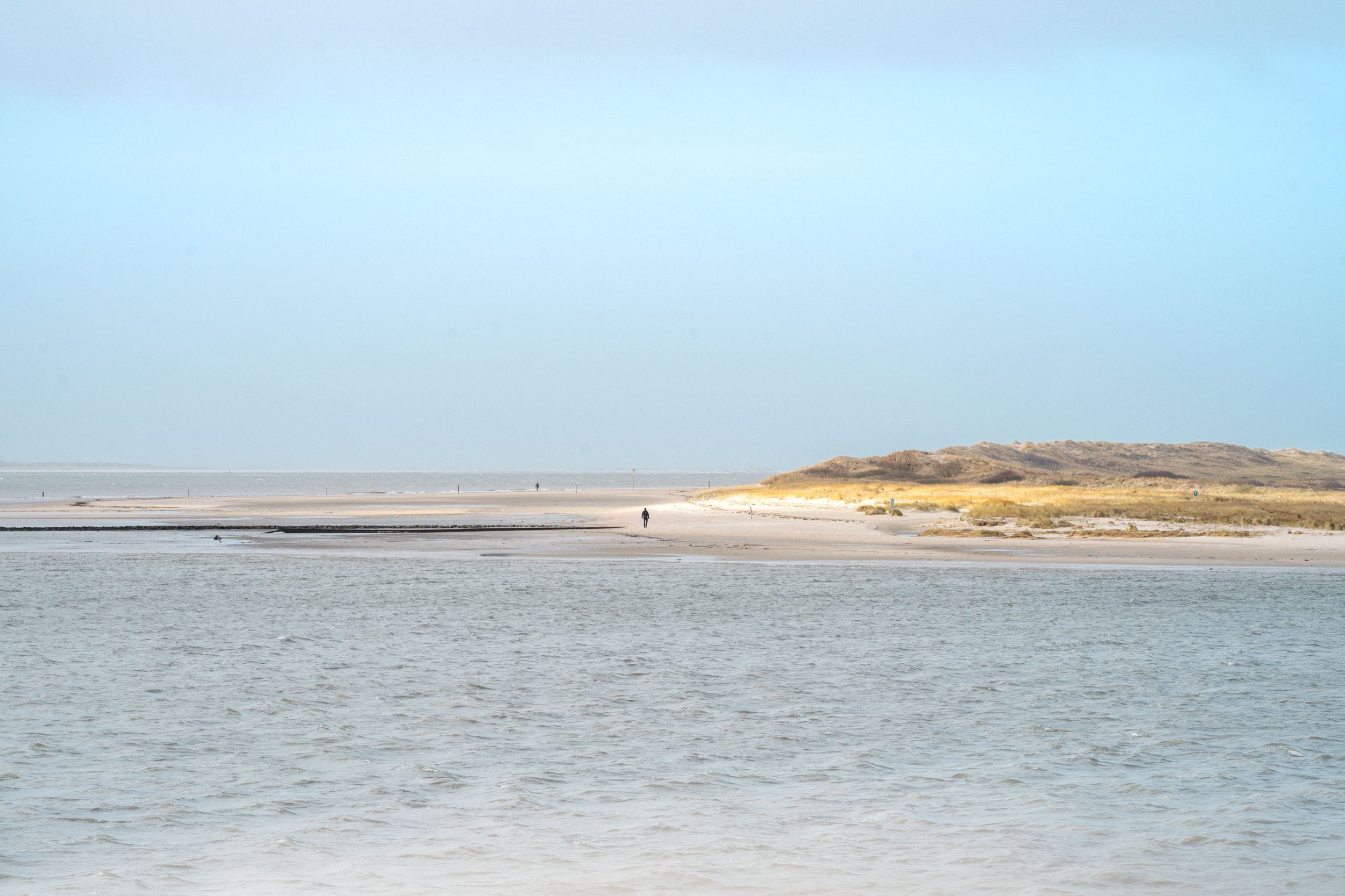 Blick auf das Westende von Spiekeroog
