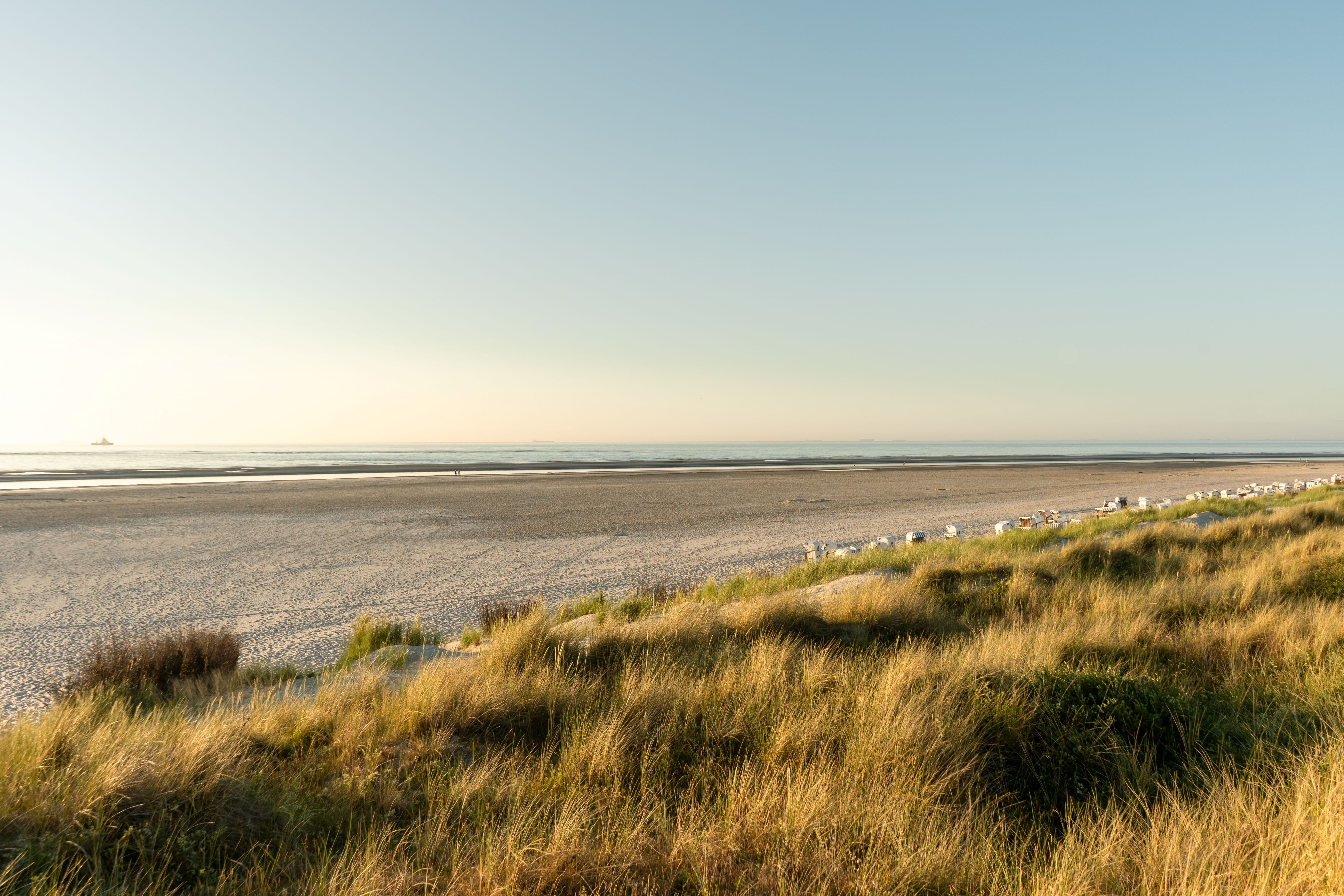 Aussicht auf Dünen und Strand